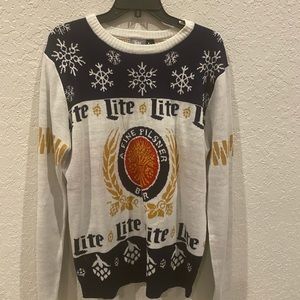 Ugly Christmas sweater and hat set